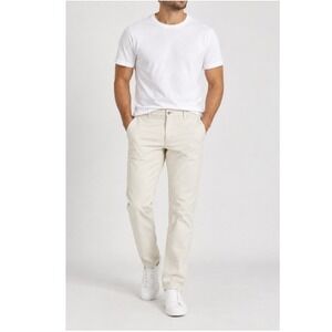Iron Heart Ivory 9oz Mercerised Selvedge Relaxed Tapered Cut Chinos Size 32 NWOT